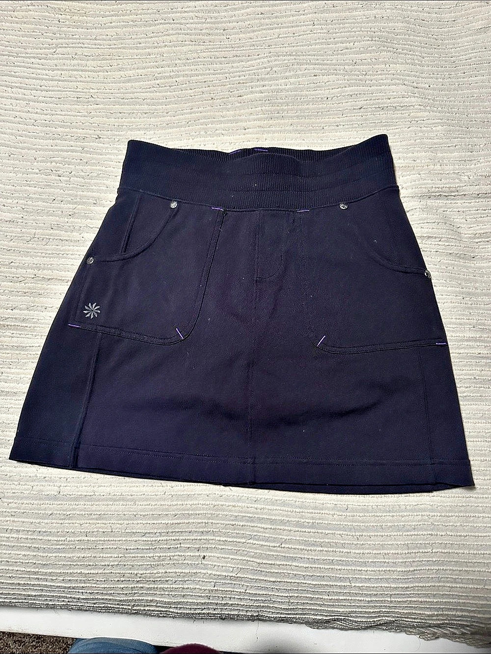 Athleta Run With It Skort Women's Black Size XXS